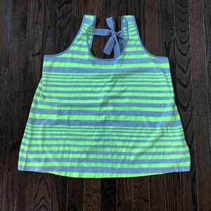 Outback Red Women’s L Neon Fluorescent Yellow/Grat Sleeveless Tulip Back Tank